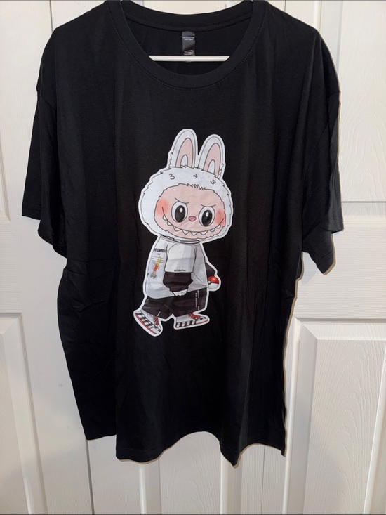Tops - Black Graphic Monster Character T-Shirt size 2XL NEW Unisex